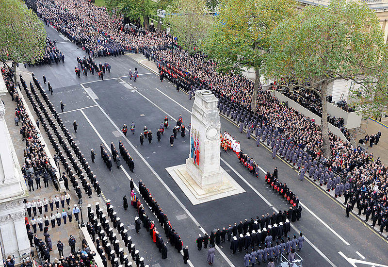 Her_Majesty_the_Queen_Lays_a_Wreath_at_the_Cenotaph_London_During_Remembrance_Sunday_Service_MOD_45152054 (1)