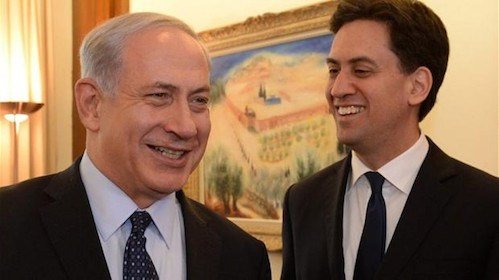 Benjamin Netanyahu and Ed Miliband