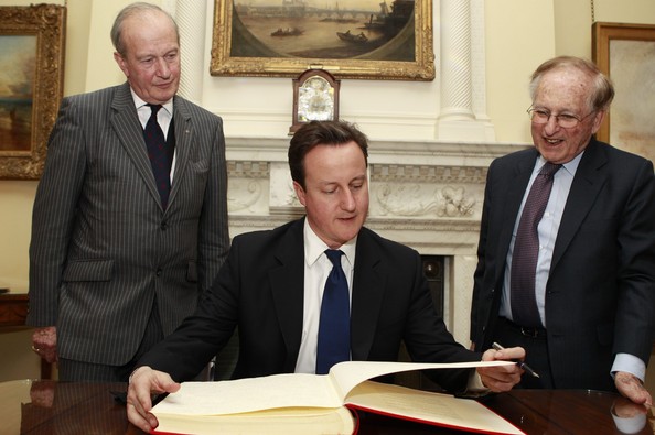 Lord Janner (right) with David Cameron