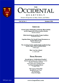 The Occidental Quarterly - Summer 2016