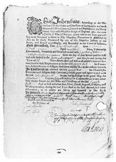 An indenture from 1683