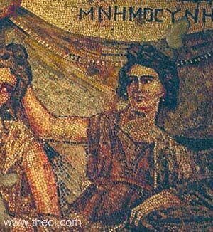 Mnemosyne (The Titaness of Memory) (mosaic, 2nd ct. AD)