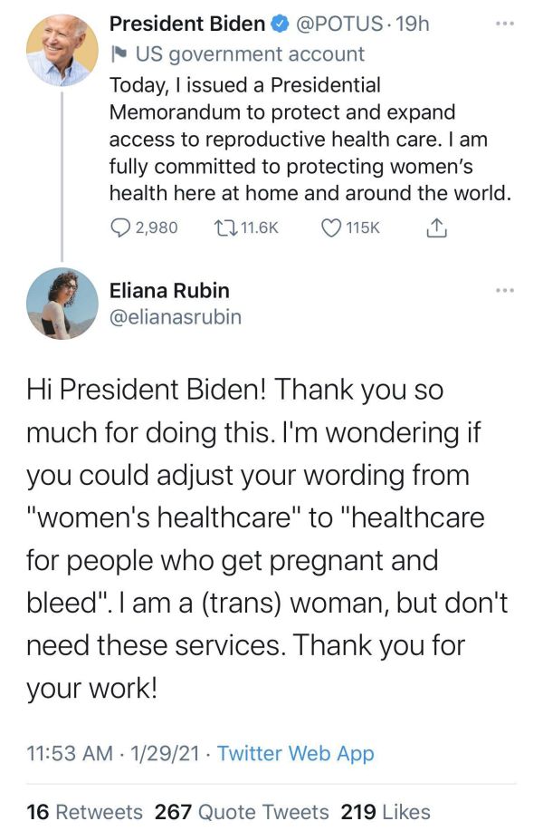 Translunatic tweet: Rubin responds to Joe Biden