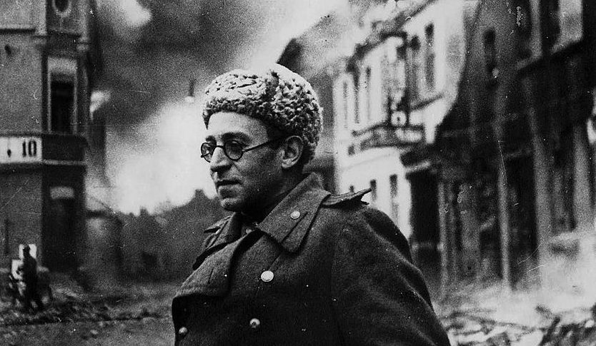 Vasily Grossman with the Red Army in Schwerin, Germany, 1945.