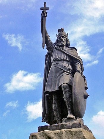 Statue of Alfred the Great, Winchester, England
