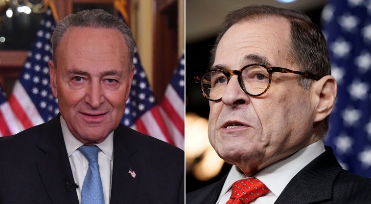 More pernicious punims on more implacable enemies of White America: the Jewish trans-Americans Chuck Schumer and Jerry Nadler