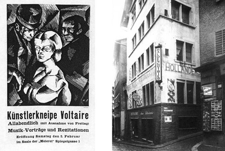 _Right_ Spiegelgasse 1, Zurich, Location of the Cabaret Voltaire